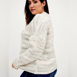 TORRID Size 0- DROP SHOULDER PULLOVER SWEATER - MULTI-